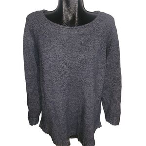 Cabela's Blue and Grey Knit Merino Wool Blend Sweater 2XL